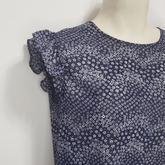 ONLY Short Sleeve Blue Blouse - Picture 2 of 5